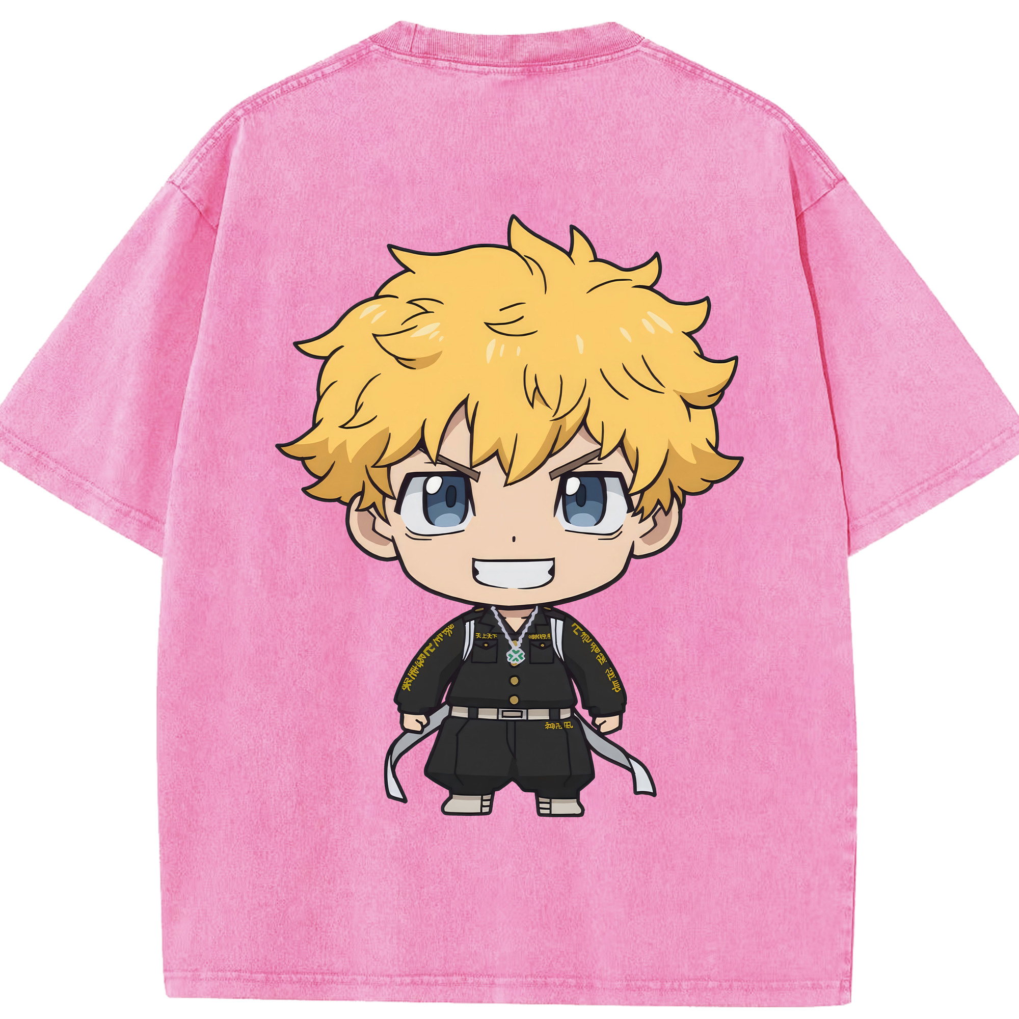 （画像用） 東京リベンジャーズ Tokyo Revengers 綿100% ヴィンテージ風 半袖Tシャツ（背面プリント）